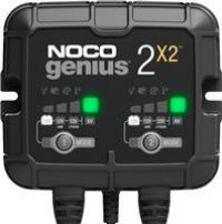 NOCO GENIUS2X2, 4-Amp (2-Amp Per Bank) Fully-Automatic Smart, 6V And 12V Battery Charging Units, Battery Maintainer, Trickle Charger And Battery Desulfator With Temperature Compensation