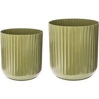 Set Of Two Hudson Corrugated Planters - 4 Colours