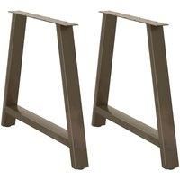 Coffee Table Legs A-Shaped 2 pcs 90x(72-73) cm Steel