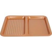 Copper Non-Stick Twin Baking Tray - Oven & Dishwasher Safe, 40Cm X 32Cm