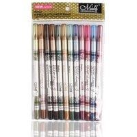 Lip Liner & Eye Liner Pencil Set - 12-Piece Set