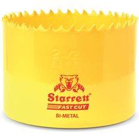 Starrett 64mm Fast Cut HSS Bi-Metal Holesaw cuts Wood Plastic Metal Hole Saws