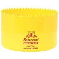 Starrett HSS Bi-Metal Hole Saw - FCH0300 Fast Cut Extra Cobalt Hole Saw - For Stainless Mild Sheet Wood Plastic Various Materials - 76mm