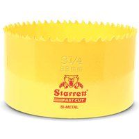 Starrett HSS Bi-Metal Fast Cut Hole Saw - 83mm - For Metal, Wood, Plastics
