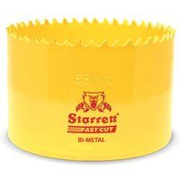 Starrett HSS Bi-Metal Hole Saw - FCH068M Fast Cut Extra Cobalt Hole Saw - For Stainless Mild Sheet Wood Plastic Various Materials - 68mm