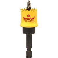 Starrett HSS Bi-Metal Hole Saw - CSC19 Cordless Smooth Cutting Hole Saw - For Wood Plastics Steel Various Materials - 19mm