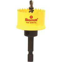 Starrett HSS Bi-Metal Hole Saw - CSC27 Cordless Smooth Cutting Hole Saw - For Wood Plastics Steel Various Materials - 27mm