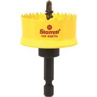Starrett HSS Bi-Metal Hole Saw - CSC38 Cordless Smooth Cutting Hole Saw - For Wood Plastics Steel Various Materials - 38mm