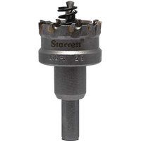 Starrett Tungsten Carbide Tipped Hole Saw - SM35 Sheet Metal Cutter With Arbor & Pilot Drill Bit - For Drilling Stainless Steel Aluminum Alloy - 35 mm