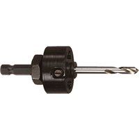 Starrett A17-38 Hole Saws Arbor - 8.75mm (11/32”) Hex Shank Arbor for 32 - 210mm Holesaws with Carbide Tipped Pilot Drill Bit - Quick Change Mandrel