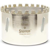 Starrett Diamond Grit Hole Saw - D0212 Ceramic and Tile Drill Cutter - For Brick Glass Marble Slate Stone Porcelain - 64mm (2.1/2 inch)