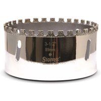 Starrett 89mm 3.1/2” Diamond Grit Holesaw Stone Ceramic