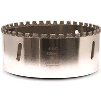 Starrett Diamond Grit Hole Saw - D0414 Ceramic and Tile Drill Cutter - For Brick Glass Marble Slate Stone Porcelain - 108mm (4.1/4 inch)