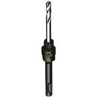Starrett SDS-Plus Holesaw Arbor - 14-30mm Hex Shank Arbor with HSS Pilot Drill - A1-1, Silver
