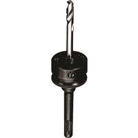 Starrett SDS-Plus Holesaw Arbor - 32-210mm Hex Shank Arbor with HSS Pilot Drill - A2-1