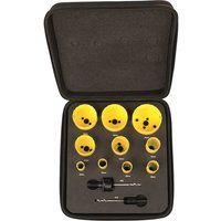 Starrett KDC10021 12 Piece Electricians Hole Saw Set