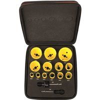 Starrett CSC 3-Piece Hole Saw Set - For Cordless Drills - 20mm, 25mm and 32mm - No Arbor or Pilot Drill Bit Required