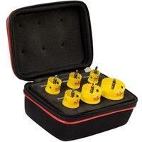 Starrett Bi-Metal Hole Saw Kit - 6 Piece KCS06001 Cordless Smooth Cutting Hole Cutter with Arbor Set - Compatible With Bosch Dewalt Hitachi Festool Milwaukee