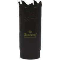 Starrett Tungsten Carbide Tipped Hole Saw - CT078 Deep Cut Holesaw Cutter - For Wood Suspended Flooring Reinforced Concrete & Fibreglass - 22MM