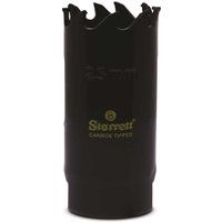 Starrett Tungsten Carbide Tipped Hole Saw - CT100 Deep Cut Holesaw Cutter - For Wood Suspended Flooring Reinforced Concrete & Fibreglass - 25MM