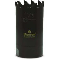 Starrett Tungsten Carbide Tipped Hole Saw - CT118 Deep Cut Holesaw Cutter - For Wood Suspended Flooring Reinforced Concrete & Fibreglass - 29MM