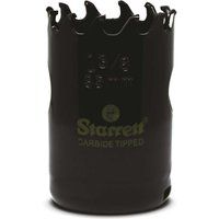 Starrett Tungsten Carbide Tipped Hole Saw - CT138 Deep Cut Holesaw Cutter - For Wood Suspended Flooring Reinforced Concrete & Fibreglass - 35MM
