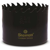 Starrett Tungsten Carbide Tipped Hole Saw - CT238 Deep Cut Holesaw Cutter - For Wood Suspended Flooring Reinforced Concrete & Fibreglass - 60MM
