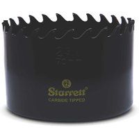 Starrett Tungsten Carbide Tipped Hole Saw - CT234 Deep Cut Holesaw Cutter - For Wood Suspended Flooring Reinforced Concrete & Fibreglass - 70MM