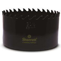 Starrett Tungsten Carbide Tipped Hole Saw - CT314 Deep Cut Holesaw Cutter - For Wood Suspended Flooring Reinforced Concrete & Fibreglass - 83MM