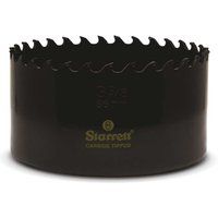 Starrett Tungsten Carbide Tipped Hole Saw - CT338 Deep Cut Holesaw Cutter - For Wood Suspended Flooring Reinforced Concrete & Fibreglass - 86MM