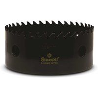 Starrett Tungsten Carbide Tipped Hole Saw - CT418 Deep Cut Holesaw Cutter - For Wood Suspended Flooring Reinforced Concrete & Fibreglass - 105MM