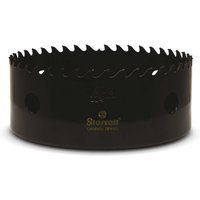 Starrett Tungsten Carbide Tipped Hole Saw - CT412 Deep Cut Holesaw Cutter - For Wood Suspended Flooring Reinforced Concrete & Fibreglass - 114MM