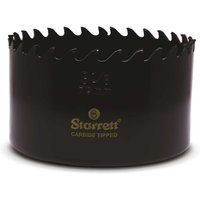 Starrett Tungsten Carbide Tipped Hole Saw - CT318 Deep Cut Holesaw Cutter - For Wood Suspended Flooring Reinforced Concrete & Fibreglass - 79MM