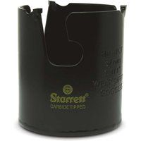 Starrett Tungsten Carbide Tipped Holesaw - MPH0214 Multi Purpose Cut TCT Hole Saw Cutter - For Wood MDF Plastics Ceramic Wall Tiles - 57mm