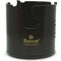 Starrett Tungsten Carbide Tipped Holesaw - MPH0212 Multi Purpose Cut TCT Hole Saw Cutter - For Wood MDF Plastics Ceramic Wall Tiles - 64mm