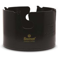 Starrett Tungsten Carbide Tipped Holesaw - MPH0358 Multi Purpose Cut TCT Hole Saw Cutter - For Wood MDF Plastics Ceramic Wall Tiles - 92mm