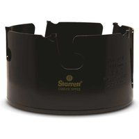 Starrett Tungsten Carbide Tipped Holesaw - MPH0438 Multi Purpose Cut TCT Hole Saw Cutter - For Wood MDF Plastics Ceramic Wall Tiles - 111mm