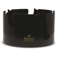 Starrett Tungsten Carbide Tipped Holesaw - MPH0456 Multi Purpose Cut TCT Hole Saw Cutter - For Wood MDF Plastics Ceramic Wall Tiles - 109mm