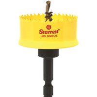 Starrett bi metal CSC cordless smooth cutting holesaws with arbor 16-51mm