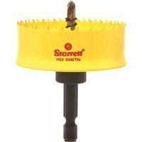 Starrett HSS Bi-Metal Hole Saw - CSC38 Cordless Smooth Cutting Hole Saw - For Wood Plastics Steel Various Materials - 38mm