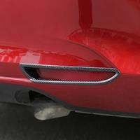 For Mazda 3 Sedan 2019 2020 2021 2022 2023 2024 Carbon Fiber Rear Fog Light Cover Bumper Reflector