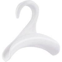 Plastic Accessory Hanger Hooks - Space-Saving Modular Closet Organisers (Pack of 10, White or Grey)