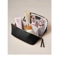 Katie Loxton Medium Fold-Out Wash Bag - Black 11.5Cm X 21Cm X 11.5Cm