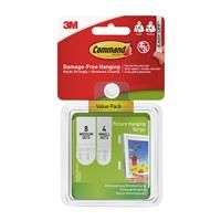 3M Command 17203 Small and Medium Picture Hanging Strips Value Pack, 4 pairs small, 8 pairs medium-white