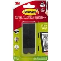 3M Command Large Picture Hanging Strips- Black (Pack of 4) 17206BLK