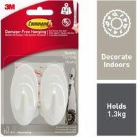 Command Hook Quartz Double Jumbo Terrace Cream large Stick on adhesive hooks 3M
