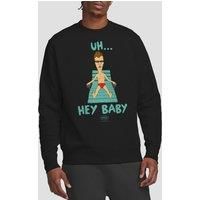Beavis and Butthead Uh Hey Baby Crew Sweatshirt, Black | Size: XL