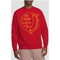 Ferris Bueller Abe Froman Crew Sweatshirt, Red, XL
