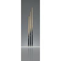 PowerGlide Snooker Cue Stick | Original | Poplar Shaft with Painted Hardwood Butt | 10mm Tip | Assorted Weights | Full Size 57"