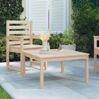 Garden Table 82.5x82.5x45 cm Solid Wood Pine